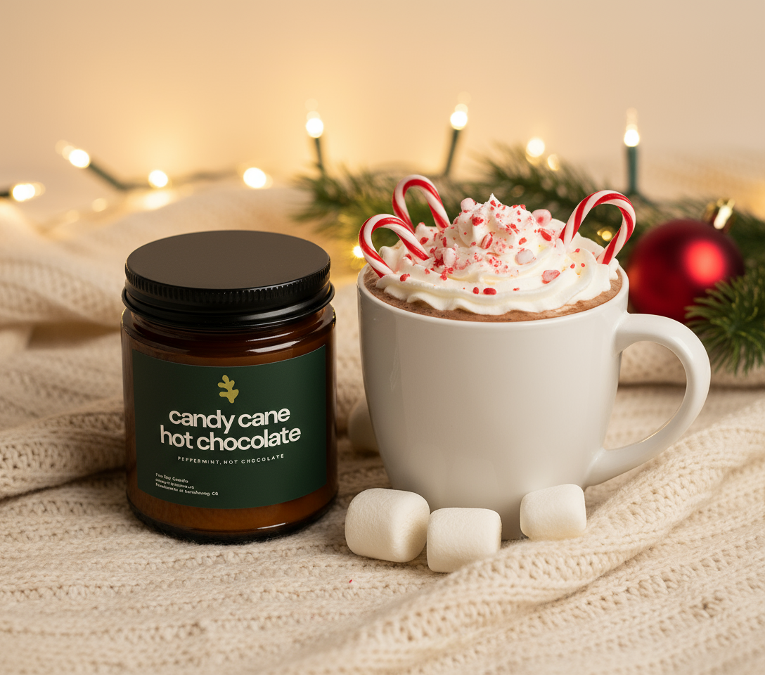 Candy Cane Hot Chocolate Lifestyle