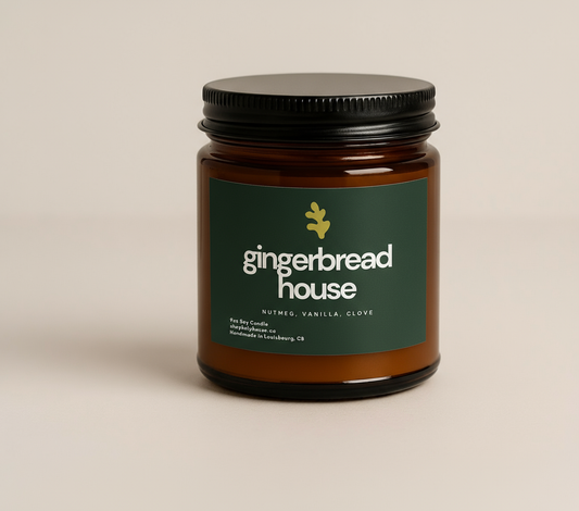 Gingerbread House Candle