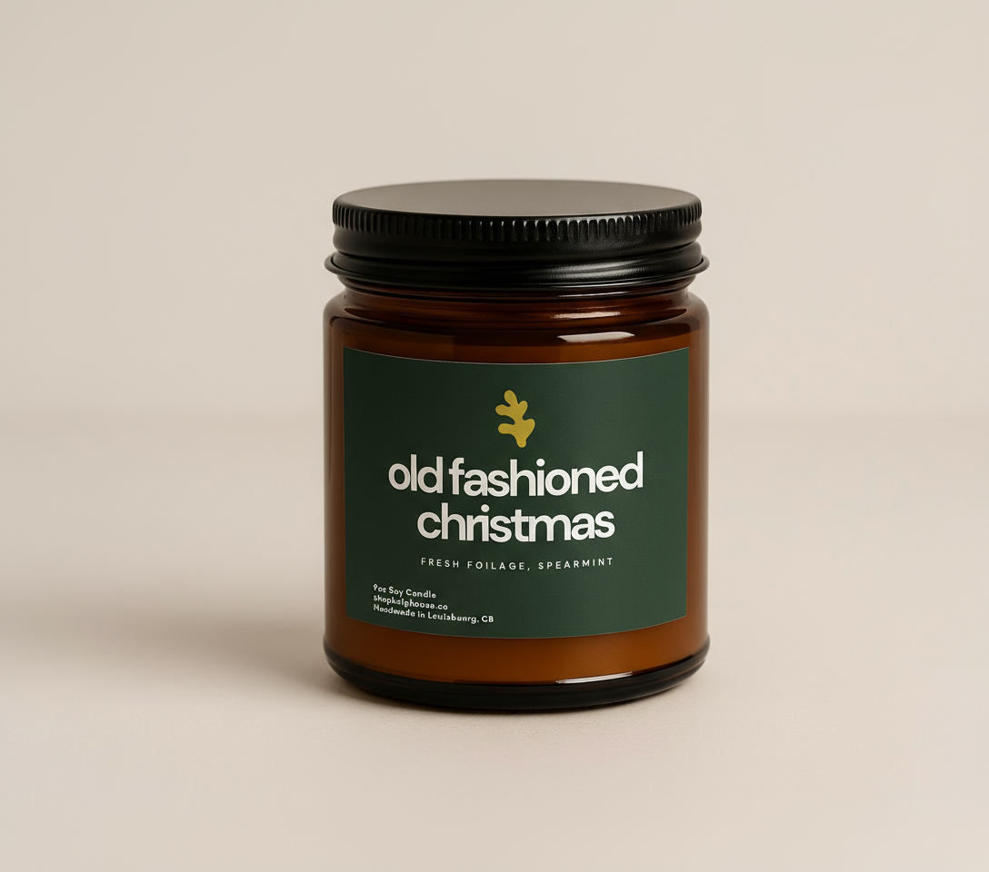 Old Fashioned Christmas Candle